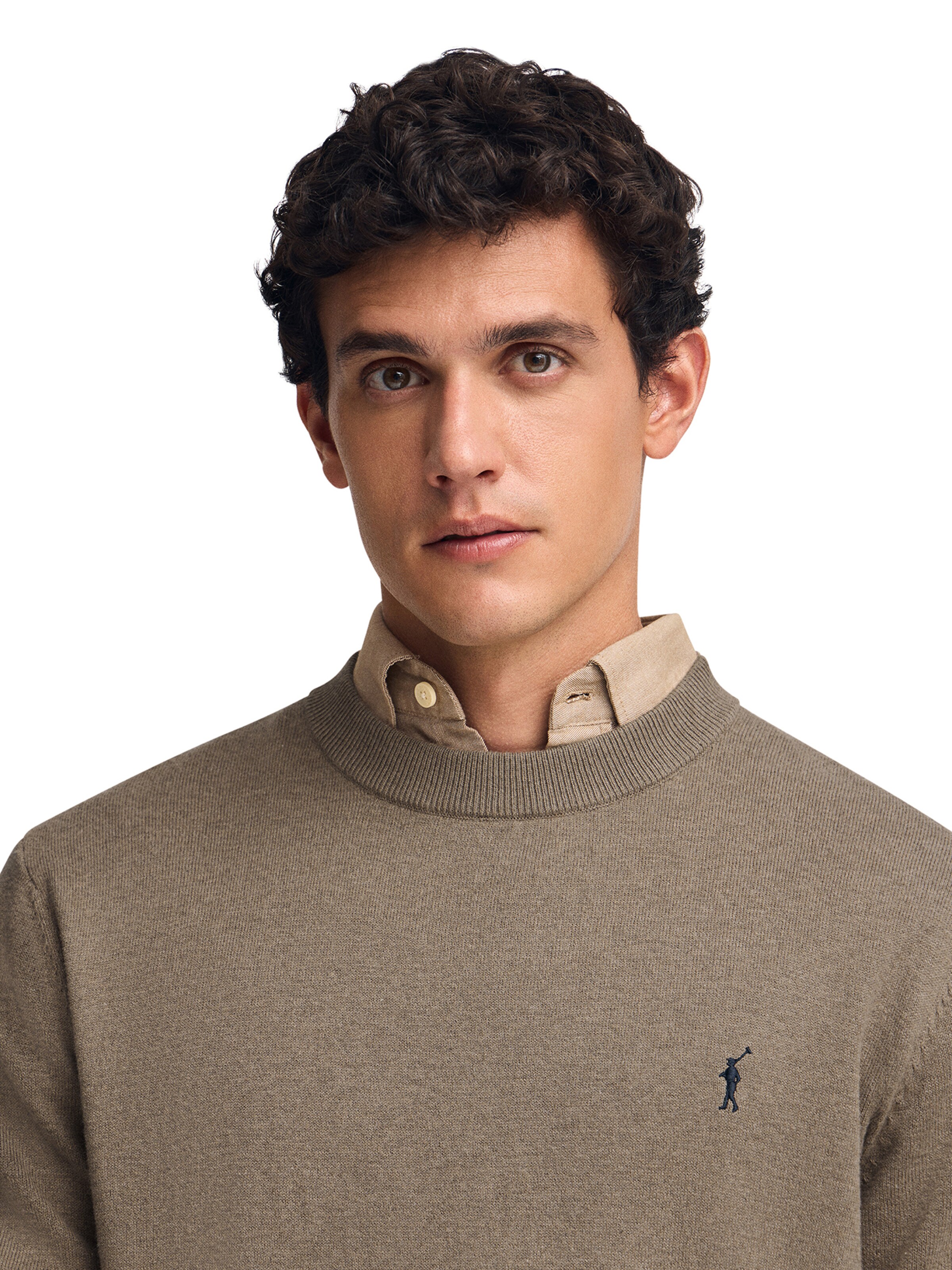 Polo Club Pullover in Braun