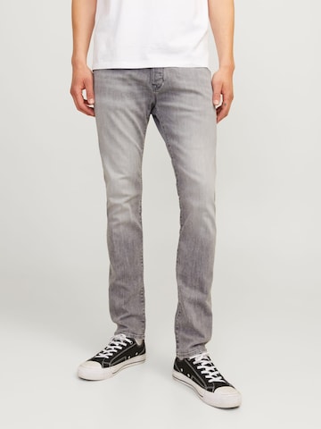JACK & JONES Baggy Jeans 'Glenn' in Grijs: voorkant