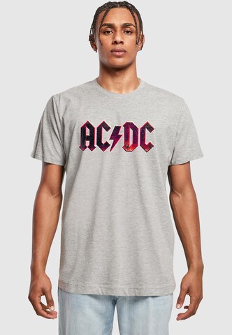 Merchcode Μπλουζάκι 'ACDC' σε γκρι: μπροστά