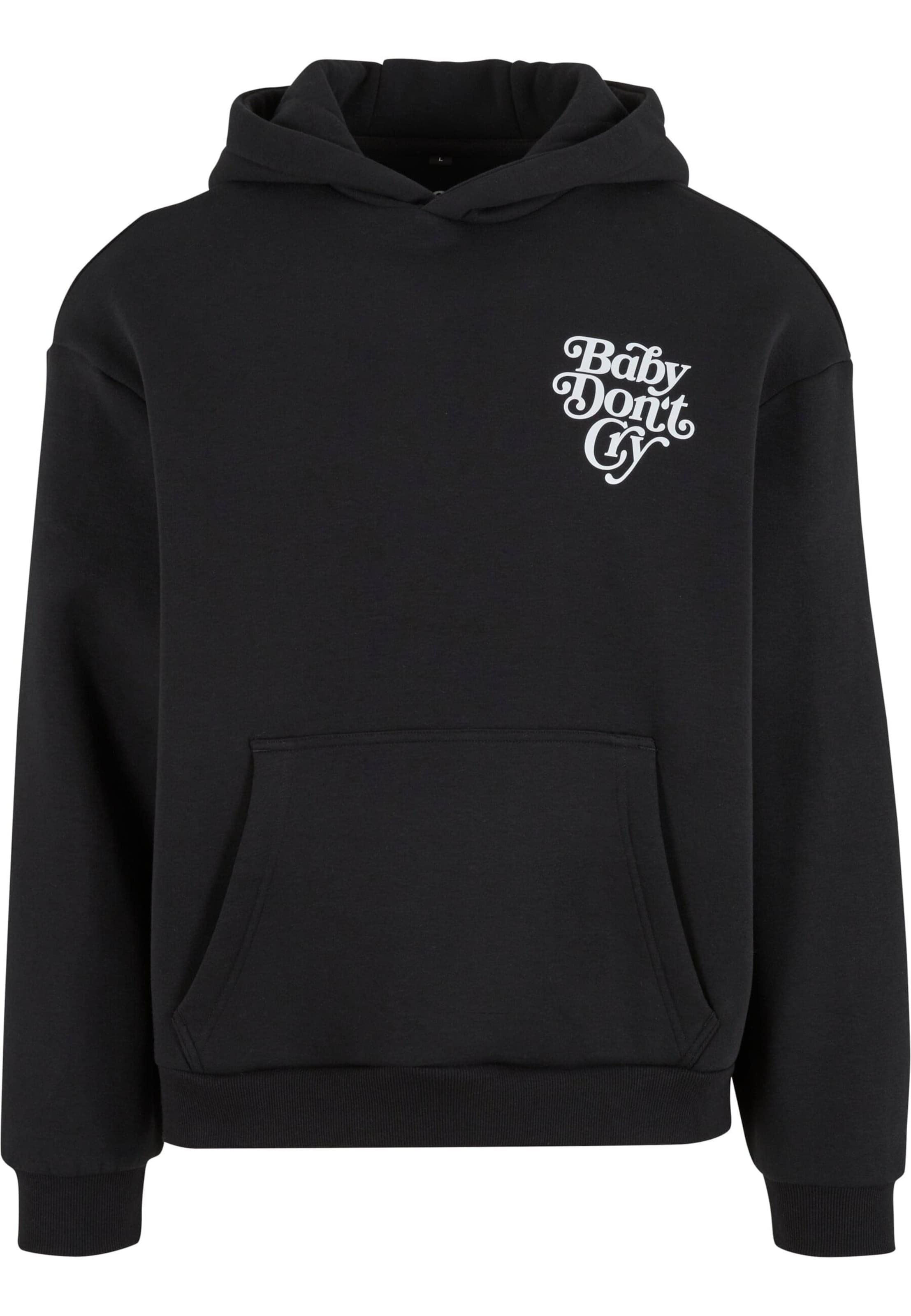 MT Upscale Sweatshirt 'Baby Don‘t Cry' in Black: front