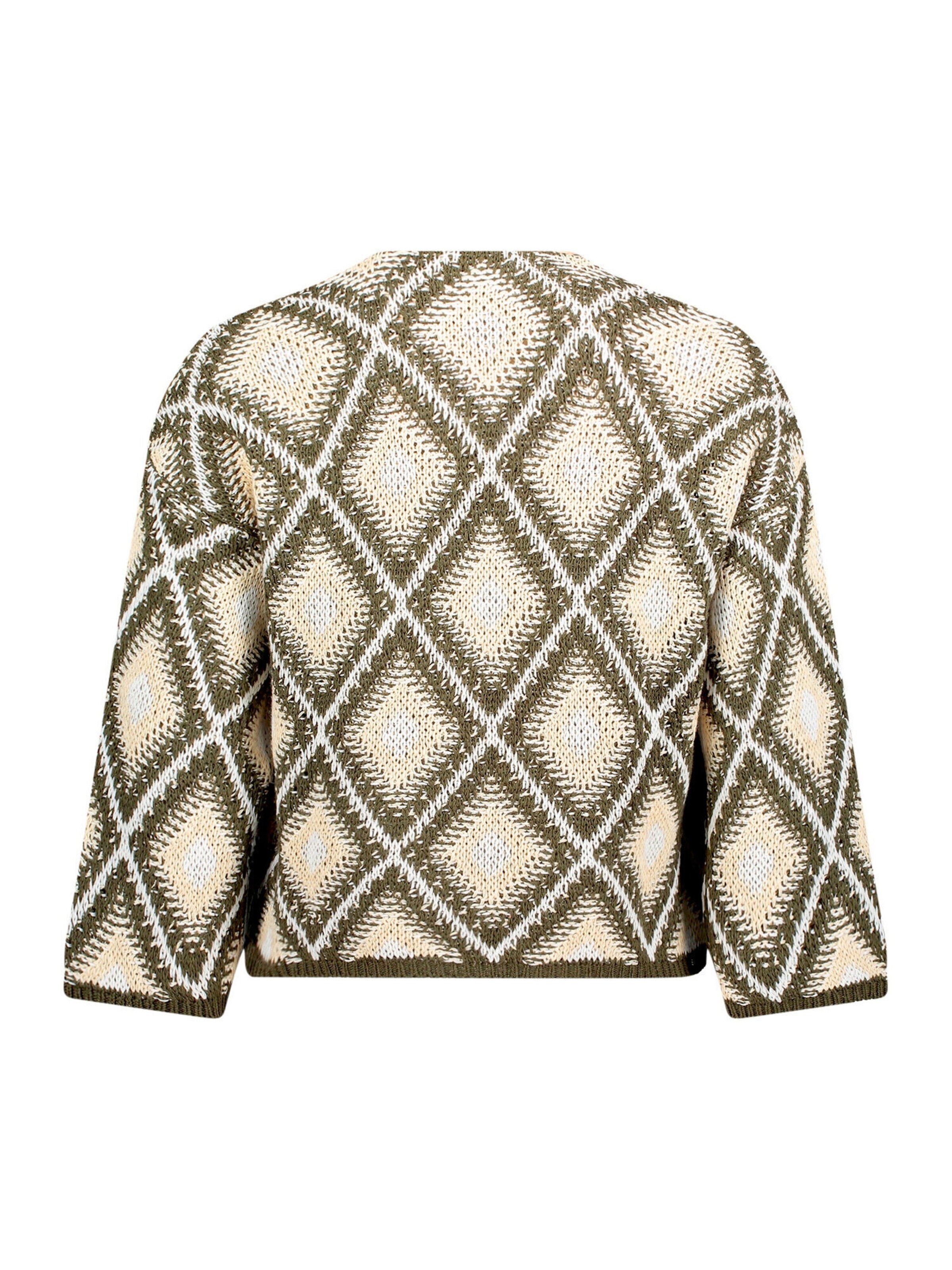 Cardigan Cartoon en vert