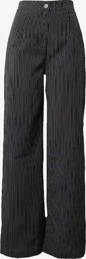 BRAVE SOUL Bukser med lægfolder i sort / hvid, Produktvisning