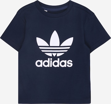 ADIDAS ORIGINALS T-Shirt 'TREFOIL' in Blau: Vorderseite