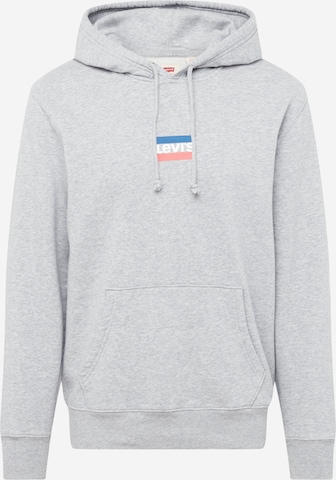 LEVI'S ® Sweatshirt 'Standard Graphic Hoodie' i grå: forside