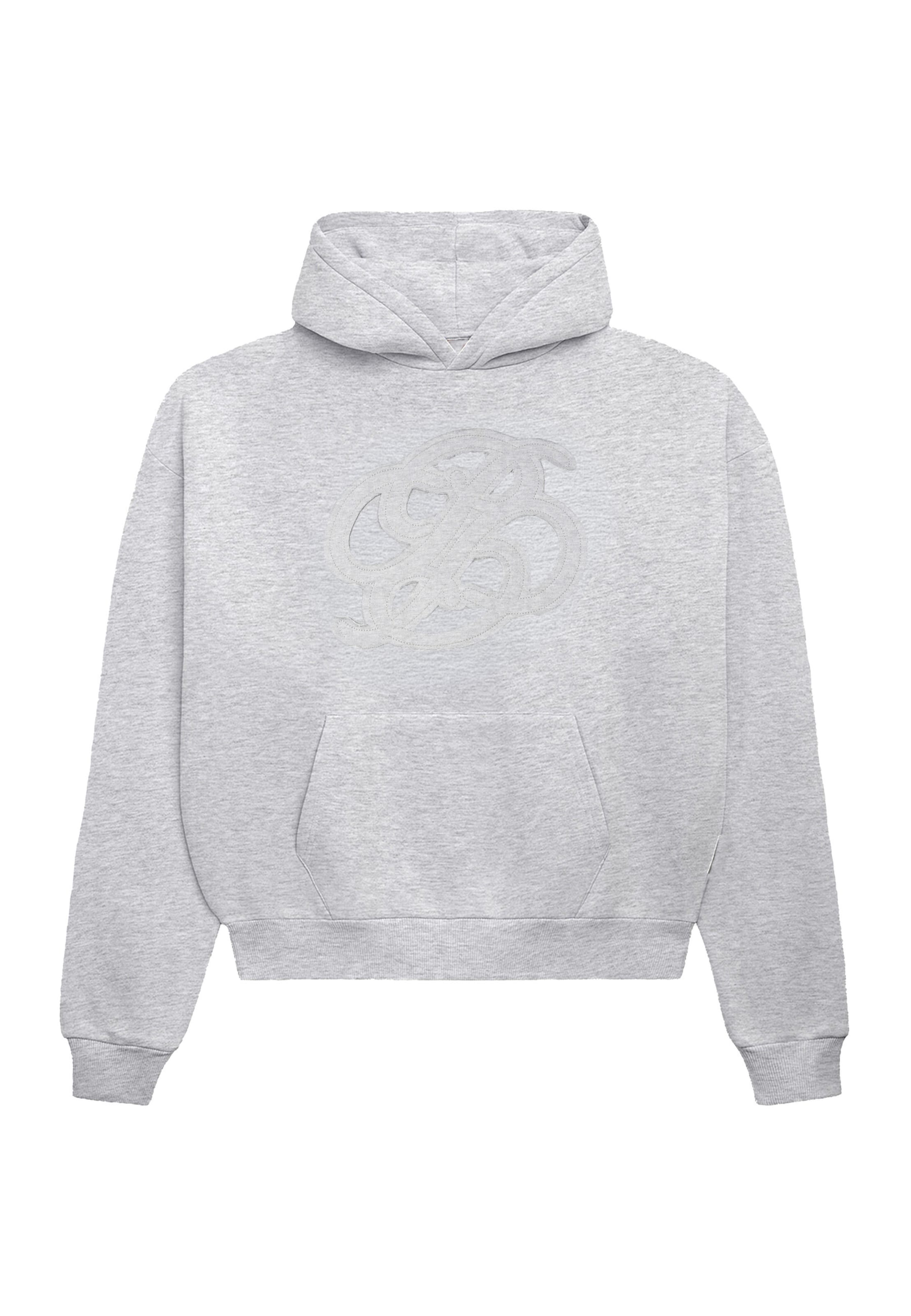 Sweat-shirt Prohibited en gris : devant