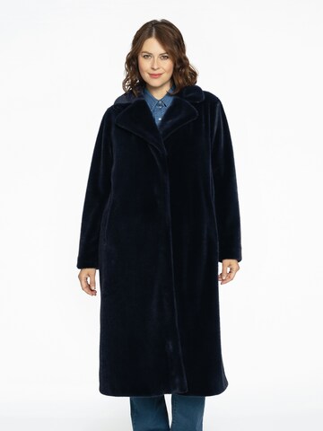 YOEK Tussenmantel in Blauw: voorkant