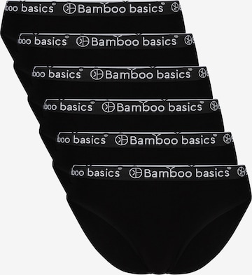 Slip Bamboo basics en noir : devant
