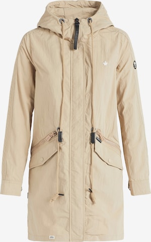 khujo Between-Seasons Parka 'Nephele' in Beige: front