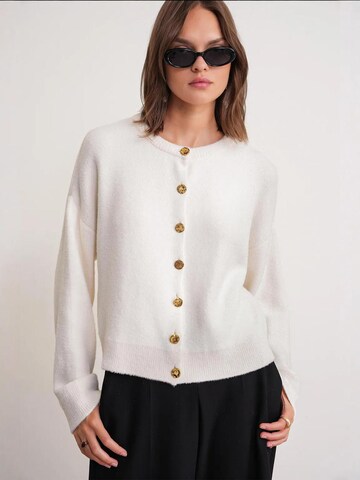 MixRay Knit cardigan in Beige: front