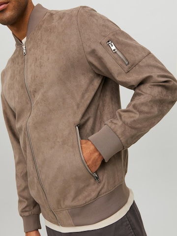 JACK & JONES Between-Season Jacket 'Rocky' in Brown