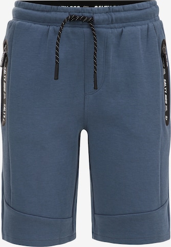 Coupe slim Pantalon WE Fashion en bleu : devant