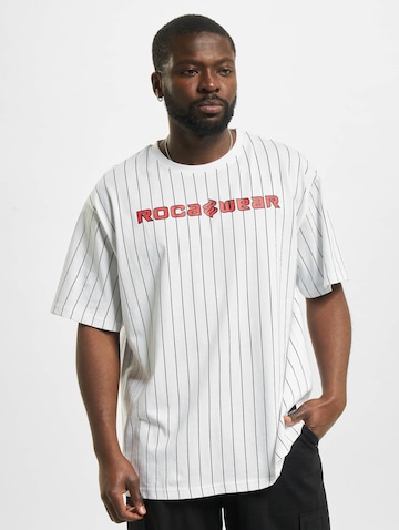 ROCAWEAR - Camisa 'Coles' em branco: frente