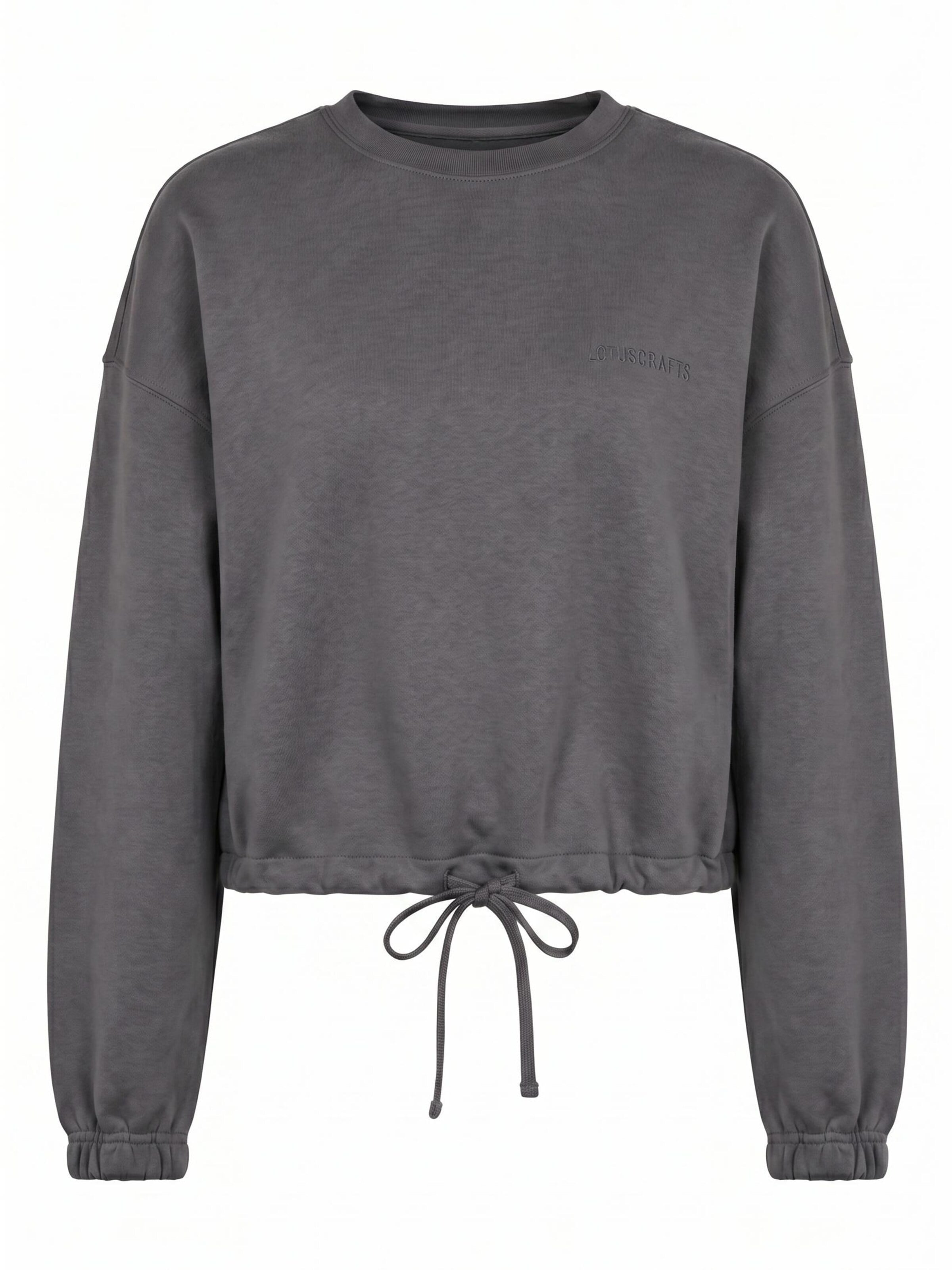 LOTUSCRAFTS Sportsweatshirt 'NIA'‌‌‌‌‌ in Grau: Vorderseite