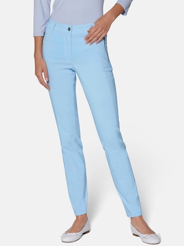 MADELEINE Skinny Hose in Blau: Vorderseite
