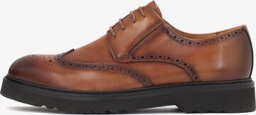 Kazar Lace-Up Shoes in Brown: front