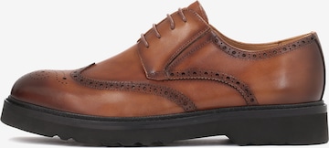 Kazar Fűzős cipő - barna: elől