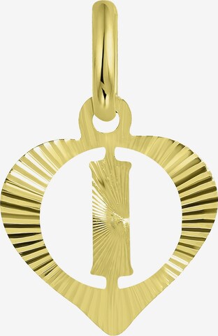 Lucardi Pendant in Gold: front