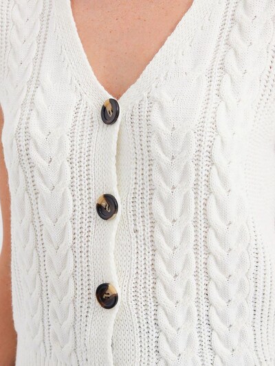 Gilet in maglia Bigdart di colore bianco, Visualizzazione prodotti