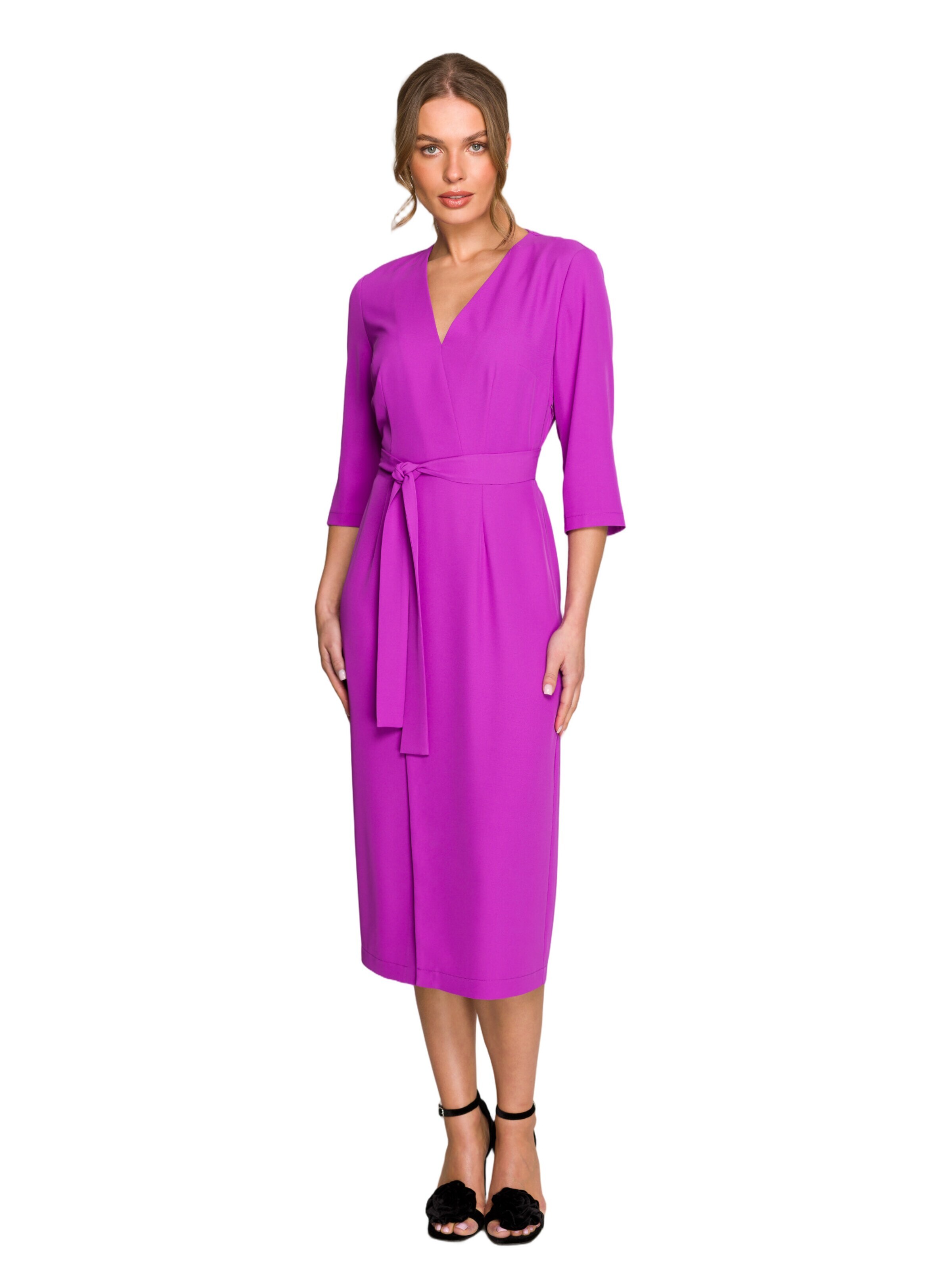 Rochie 'Sukienka z kopertowym motywem' de la Stylove pe mov