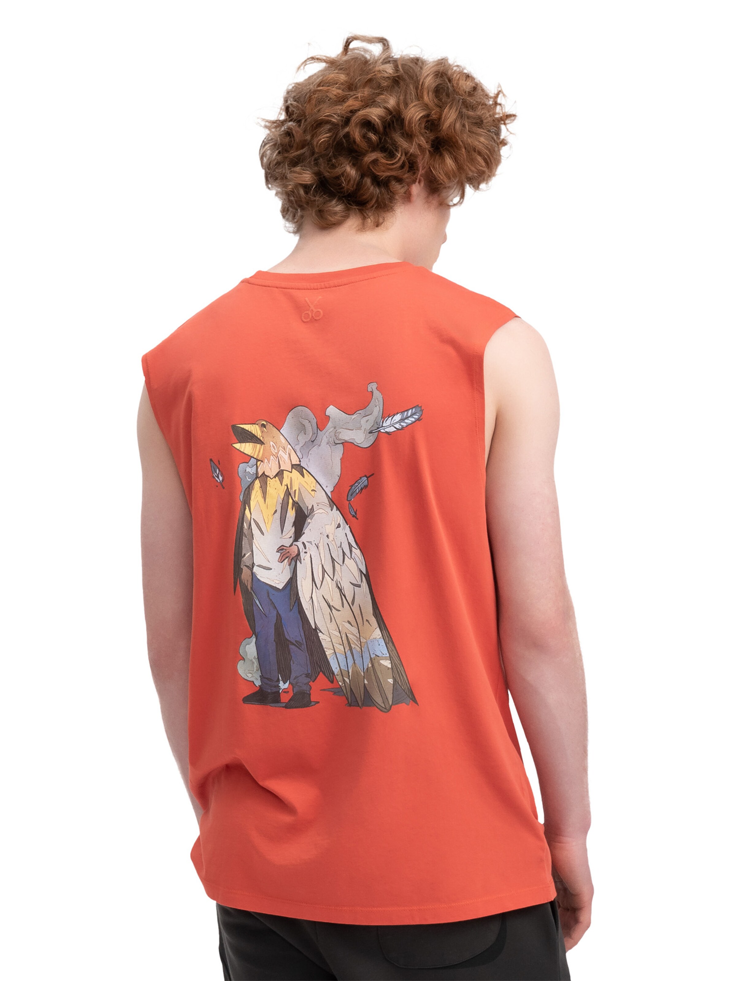 Maglietta 'Heliopause' di Kaft in arancione: frontale