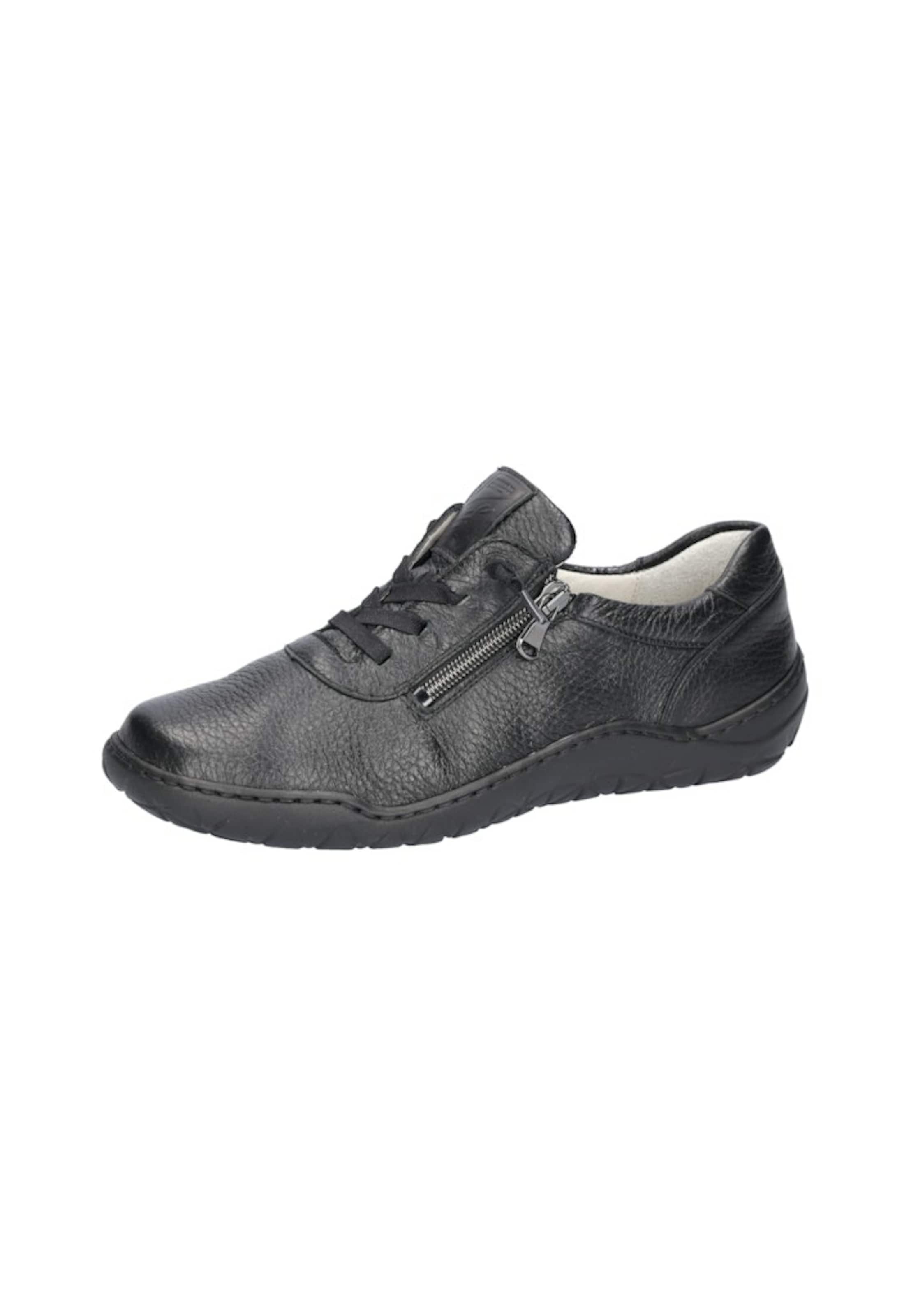 WALDLÄUFER Schnürschuh in Schwarz: Vorderseite