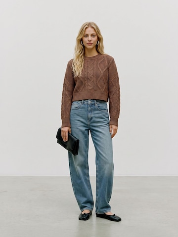 VERO MODA Trui 'CHER' in Bruin
