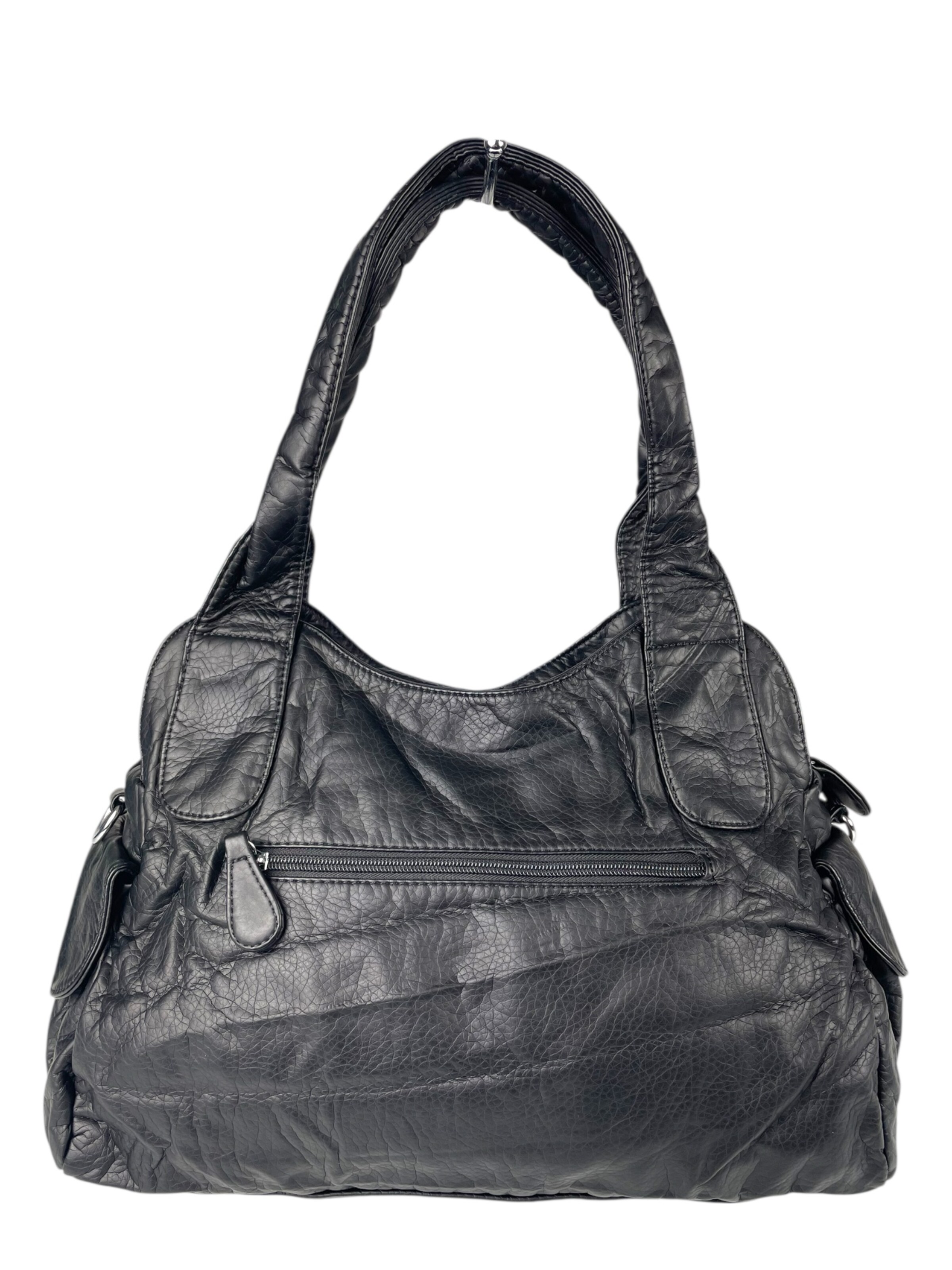 Borsa a spalla 'Schultertasche' di Kumixi in nero