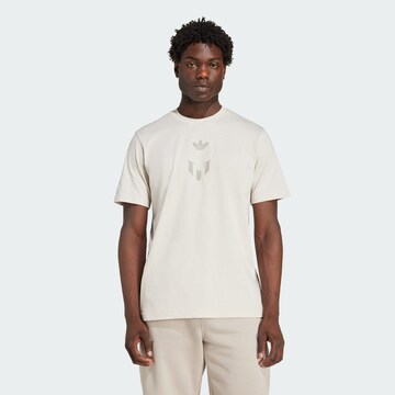 ADIDAS ORIGINALS Shirt 'Messi' in Beige: front