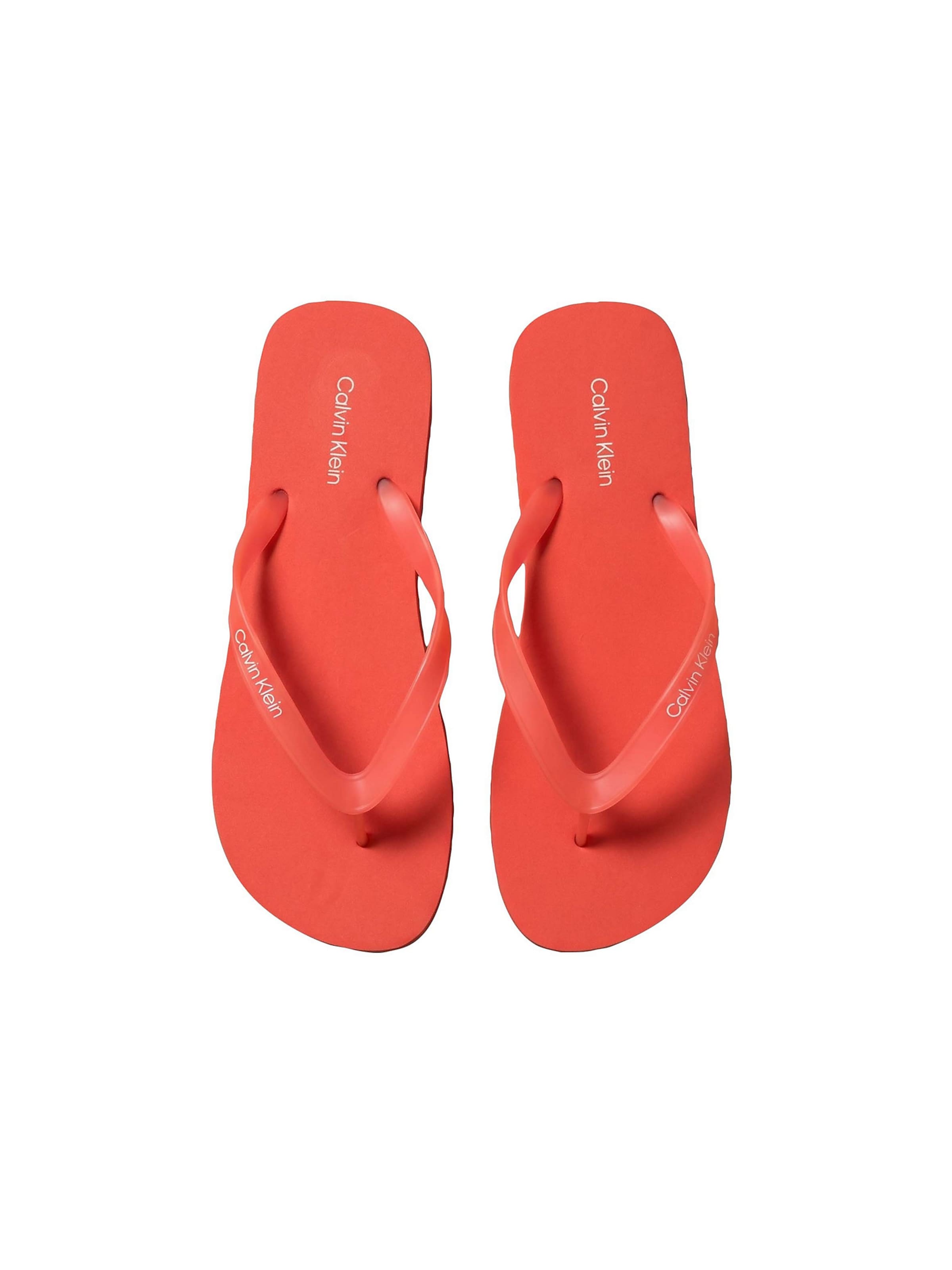 Calvin Klein T-bar sandals in Orange