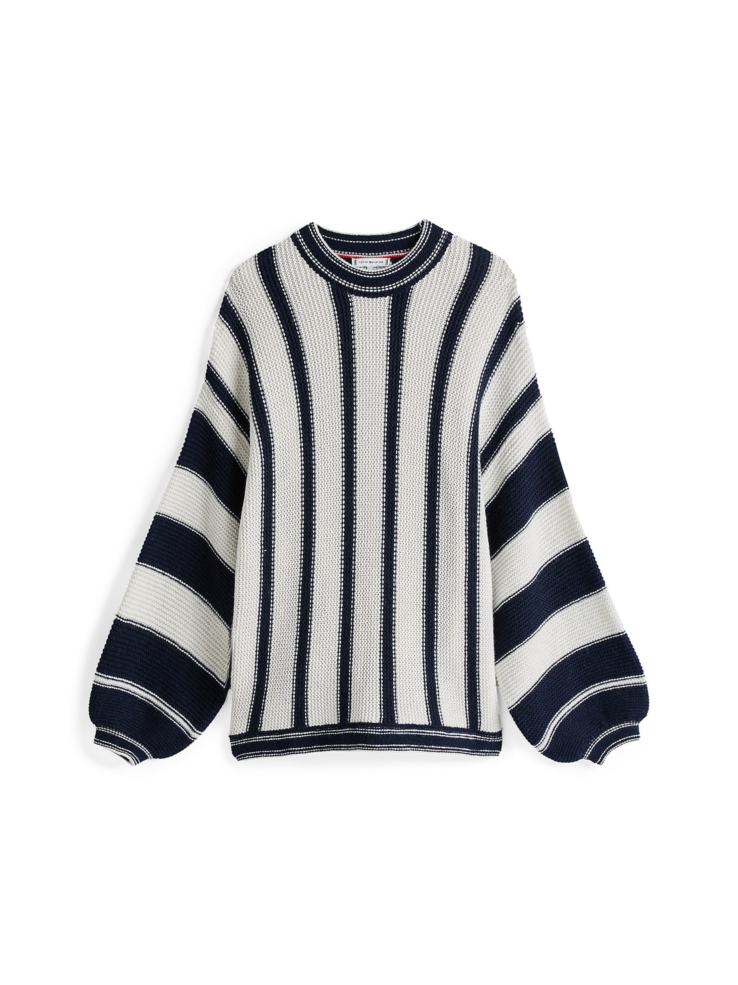 TOMMY HILFIGER Pullover 'Mixed Stripe' in Blau: Vorderseite