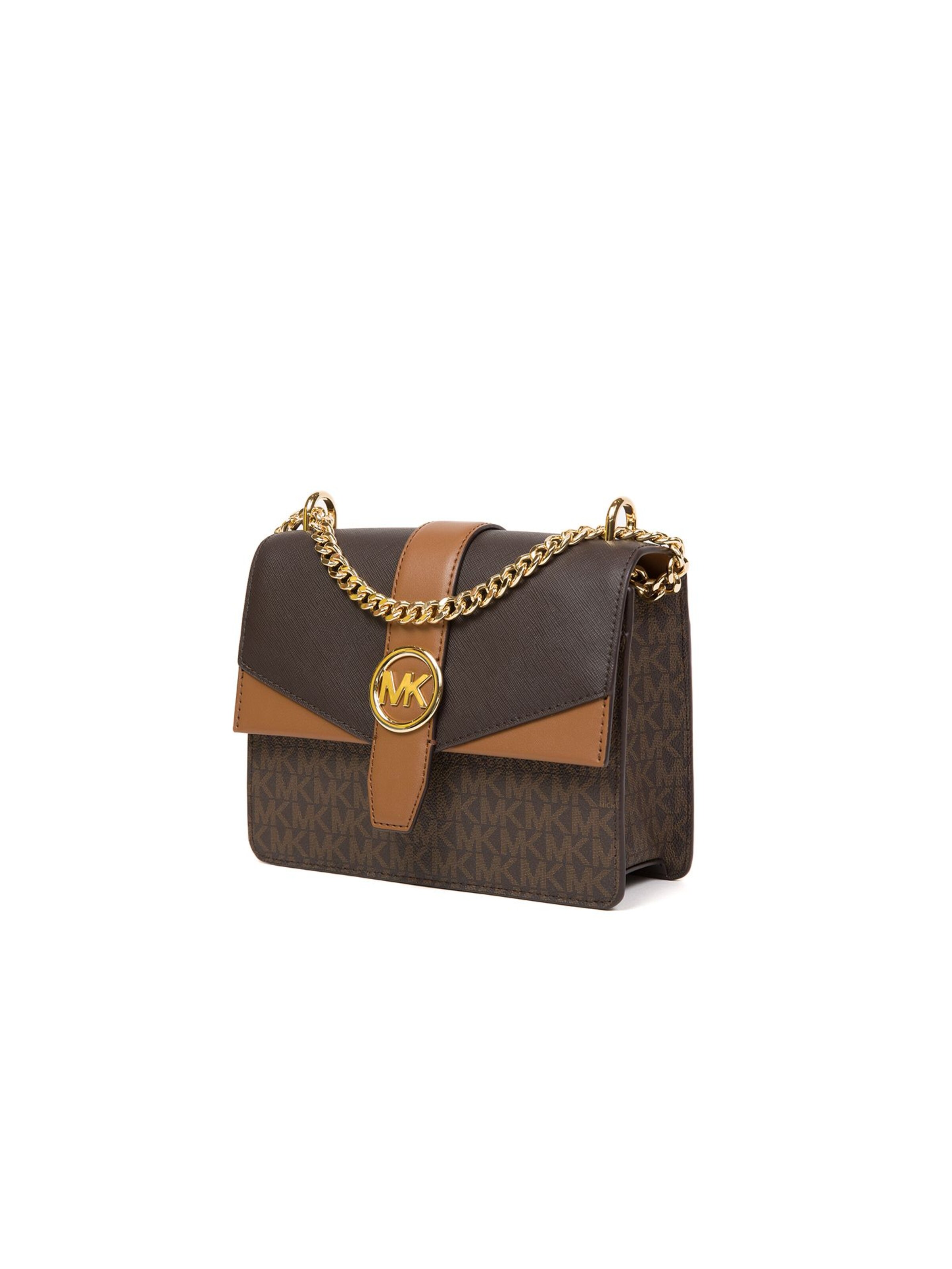 Michael Kors Schoudertas 'Greenwich' in Bruin
