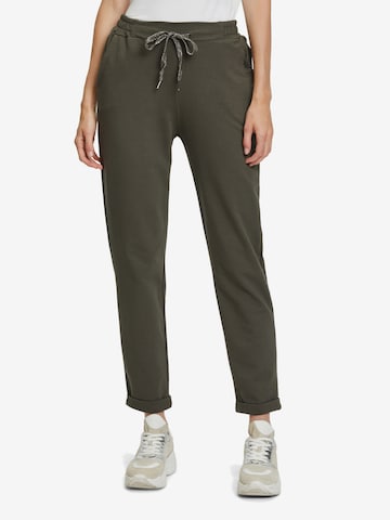 Cartoon Regular Pants in Green: front