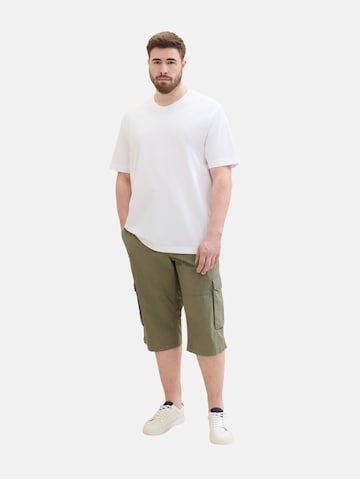 Regular Pantalon cargo TOM TAILOR Men + en vert