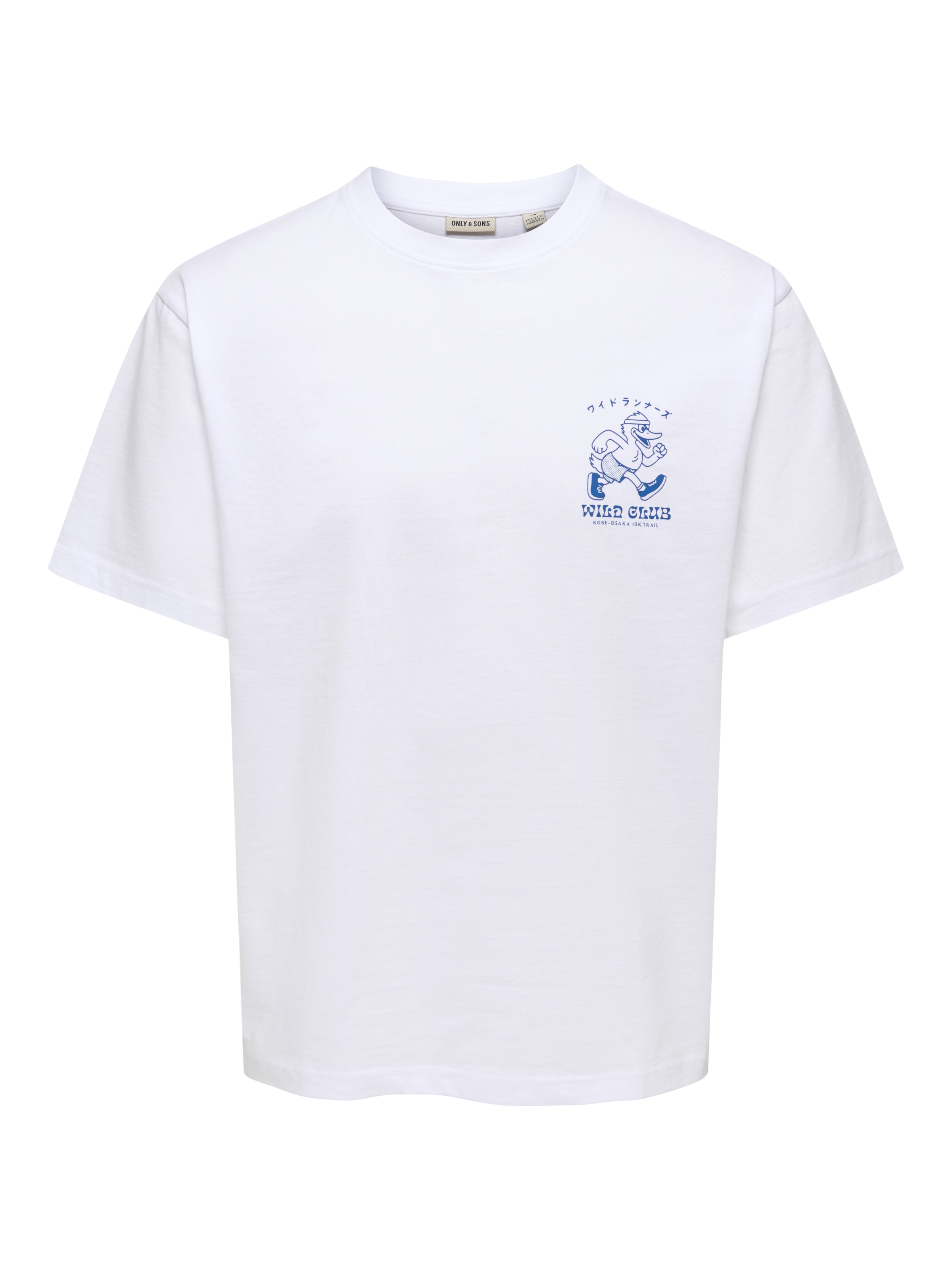Only & Sons T-Shirt 'ONSFRED' in Weiß: Vorderseite