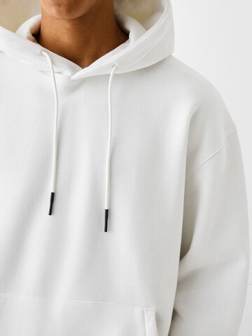 Sweat-shirt Bershka en blanc