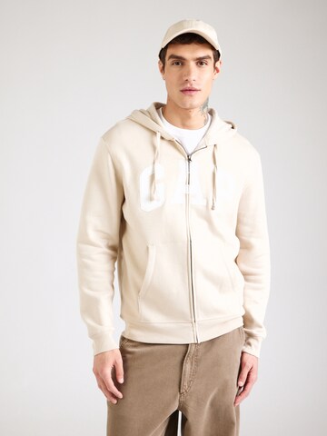 Giacca di felpa 'HERITAGE' di GAP in beige: frontale