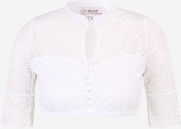 MARJO Klederdracht blouse 'Helen-Madlenka' in Wit: voorkant