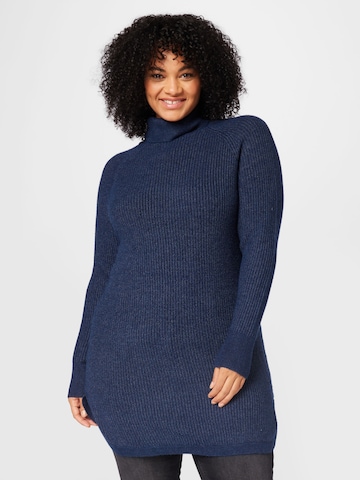 ONLY Carmakoma Pullover 'FIA KATIA' in Blau: predná strana