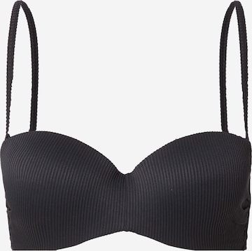 ROXY Bandeau Bikini Top in Black: front