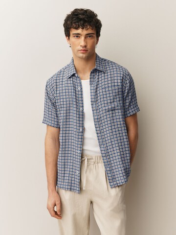 Next Средняя посадка Рубашка в Синий: спереди