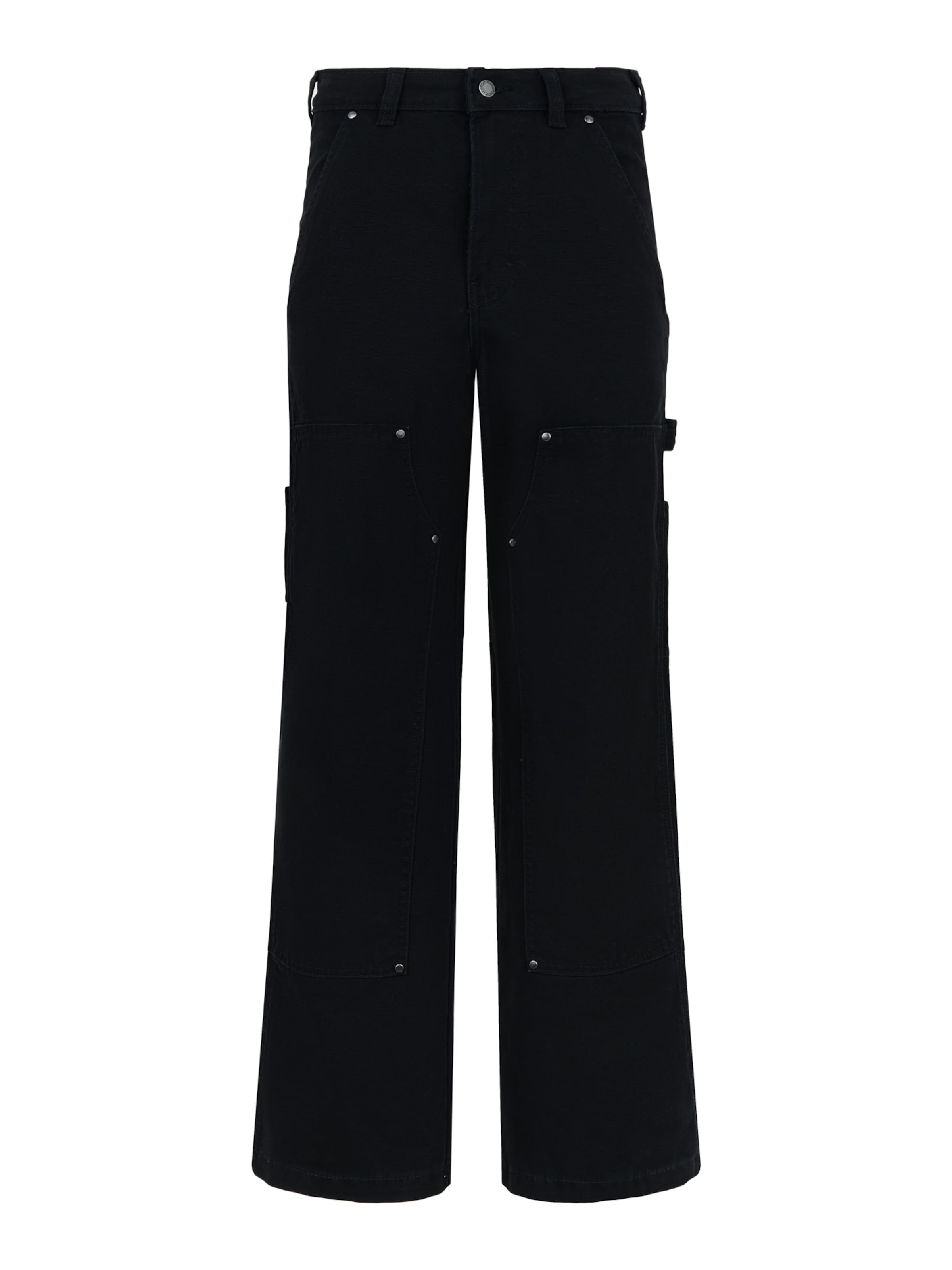 juoda DICKIES Plačios klešnės Kelnės: priekis