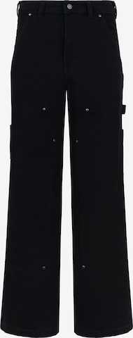 DICKIESWide Leg/ Široke nogavice Hlače - crna boja: prednji dio