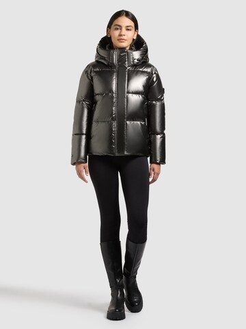 khujo Winterjas 'Devina3 Shiny' in Zwart