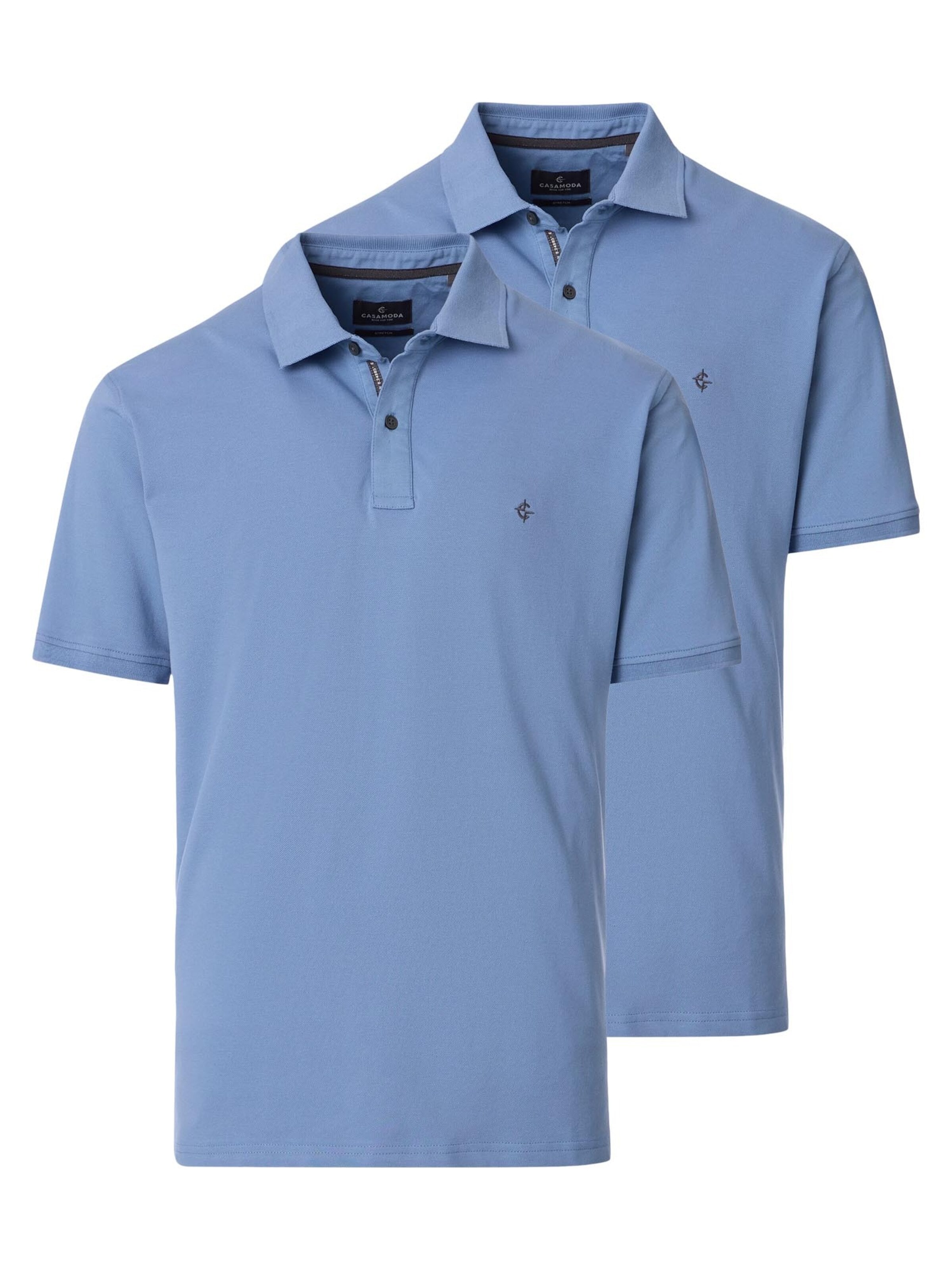 CASAMODA Shirt 'Basic' in Blue: front