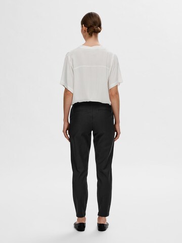 SELECTED FEMME Slimfit Broek in Zwart