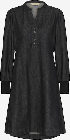 Robe-chemise CULTURE en noir : devant