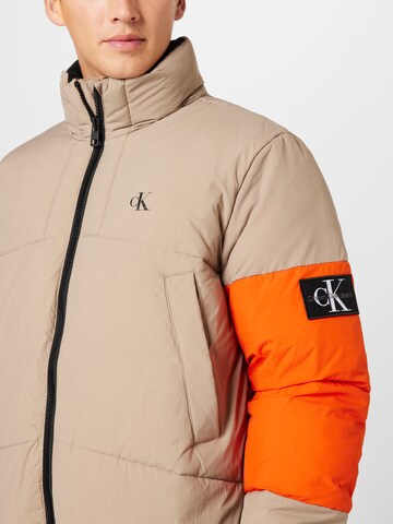 Calvin Klein Jeans Winter Jacket in Beige