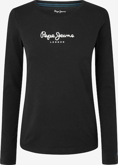 Pepe Jeans Тениска 'New Verginia' в черно / бяло, Преглед на продукта