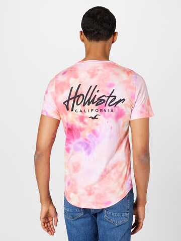 HOLLISTER Футболка в Ярко-розовый