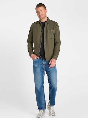 Le Temps Des Cerises Regular fit Overhemd 'REJU' in Groen